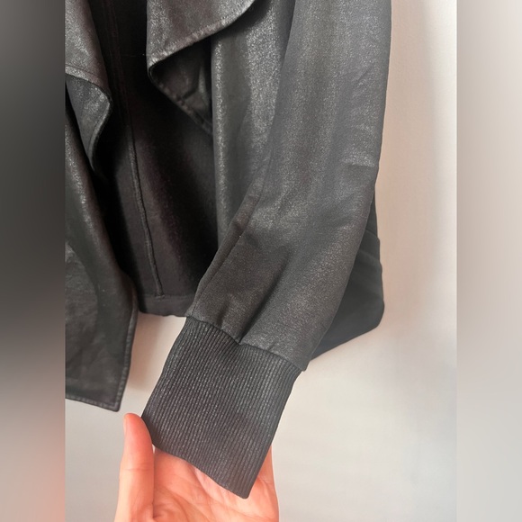 David Lerner Women's Open Moto Faux Suede Jacket, Size Small - Picture 3 of 6